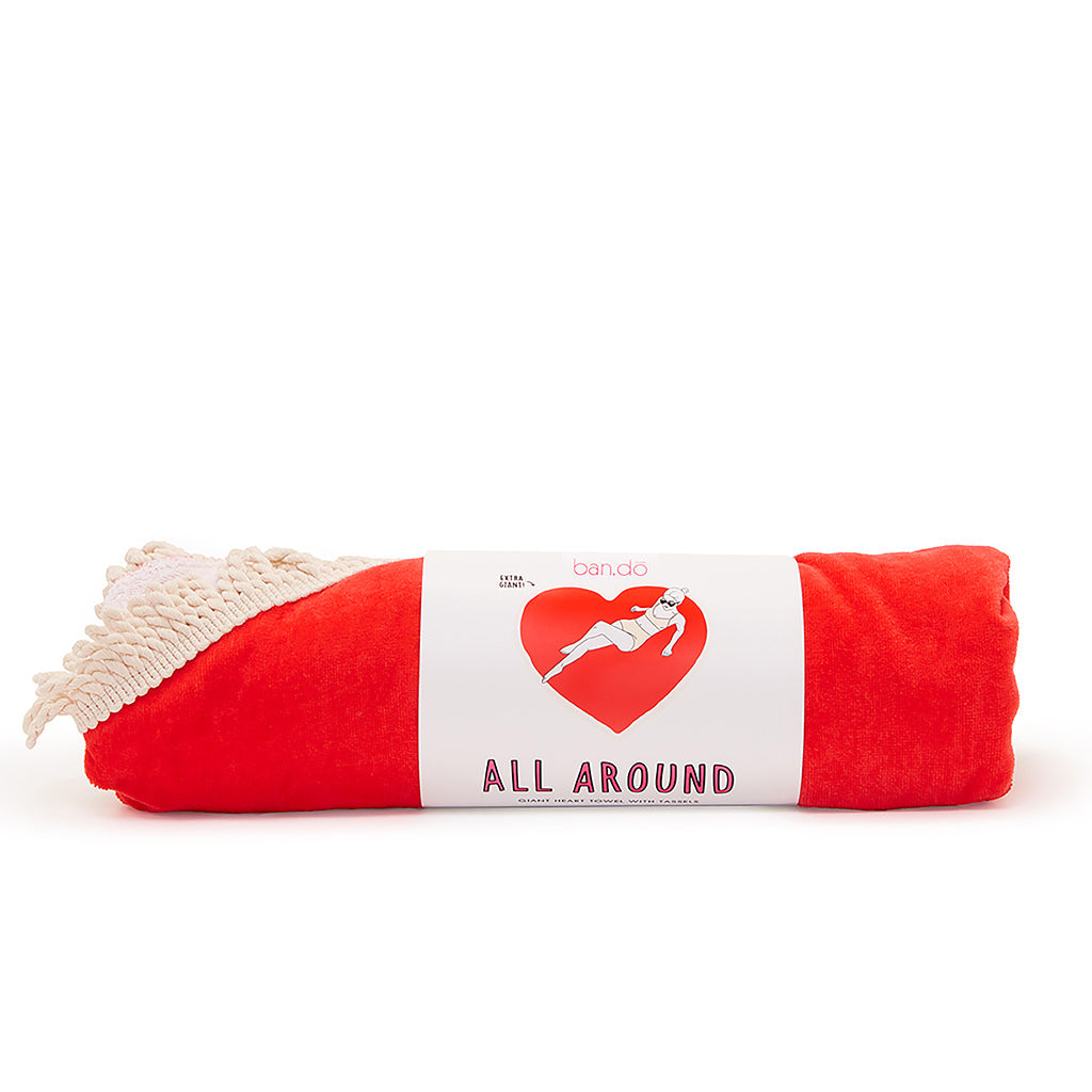 All Around Giant Heart Towel
