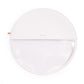 Peekaboo Circle Clutch - White / Clear