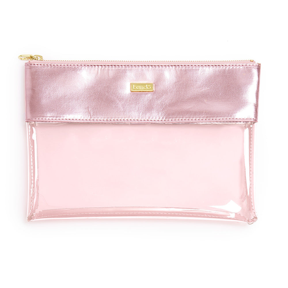 Peekaboo Clutch - Pink Shimmer