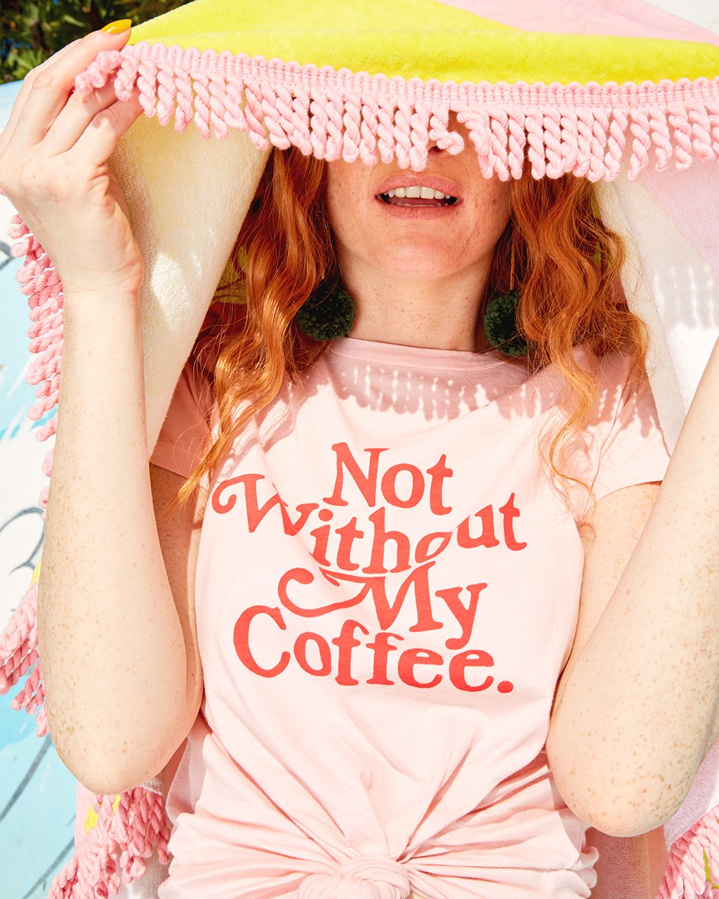 Classic Tee - Not Without My Coffee (Pink)