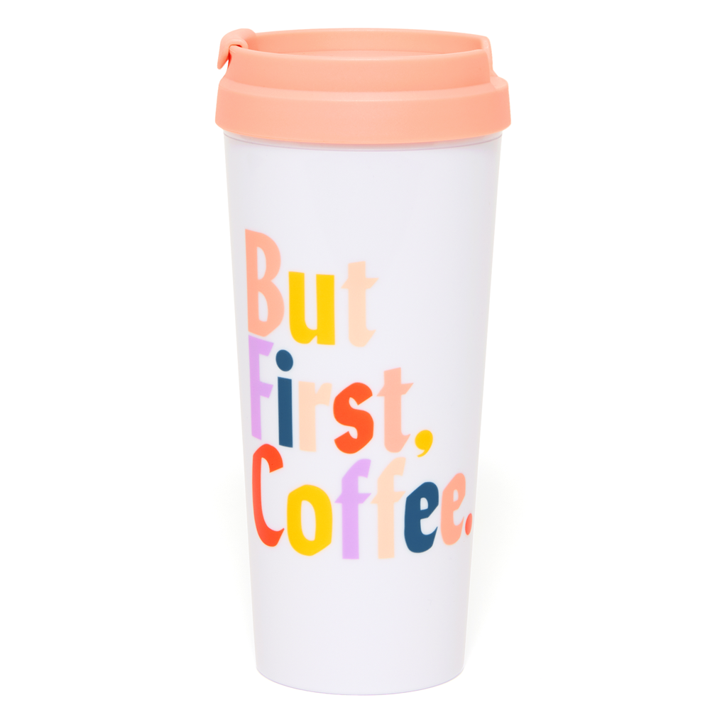 Hot Stuff Thermal Mug - But First, Coffee (Multi-Color)