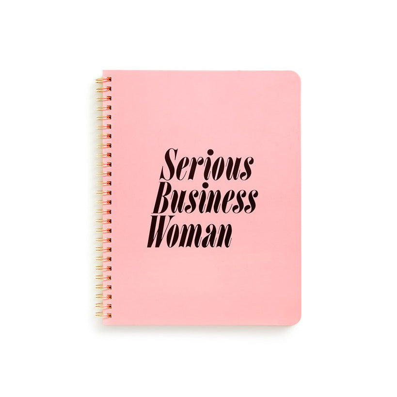 Rough Draft Mini Notebook - Serious Business Woman