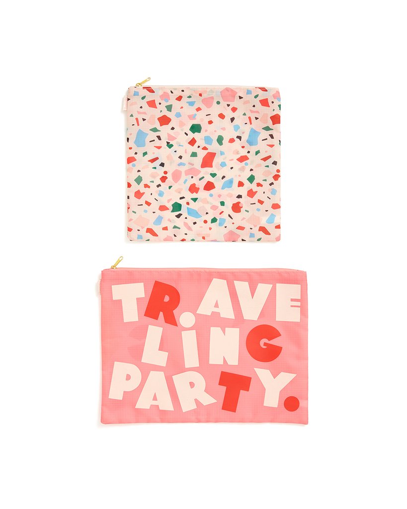 Large Carryall Duo - Confetti / Traveling Party