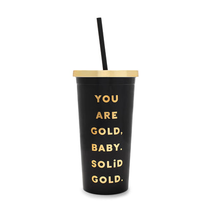 Sip Sip Tumbler - You Are Gold (Black)