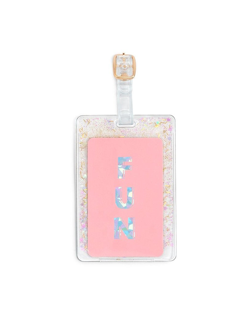 The Getaway Luggage Tag - Glitter Bomb Confetti