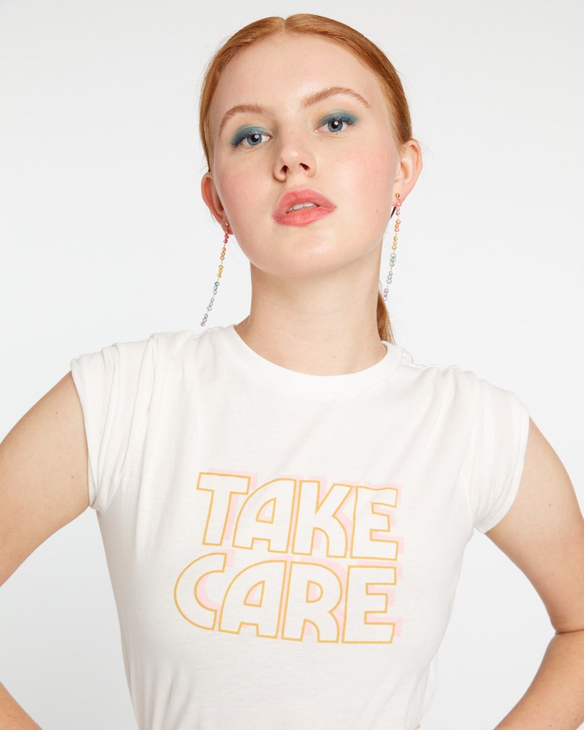 Classic Tee - Take Care (Ivory)