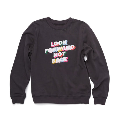 Sweatshirt - Look Forward Not Back (Vintage Black)