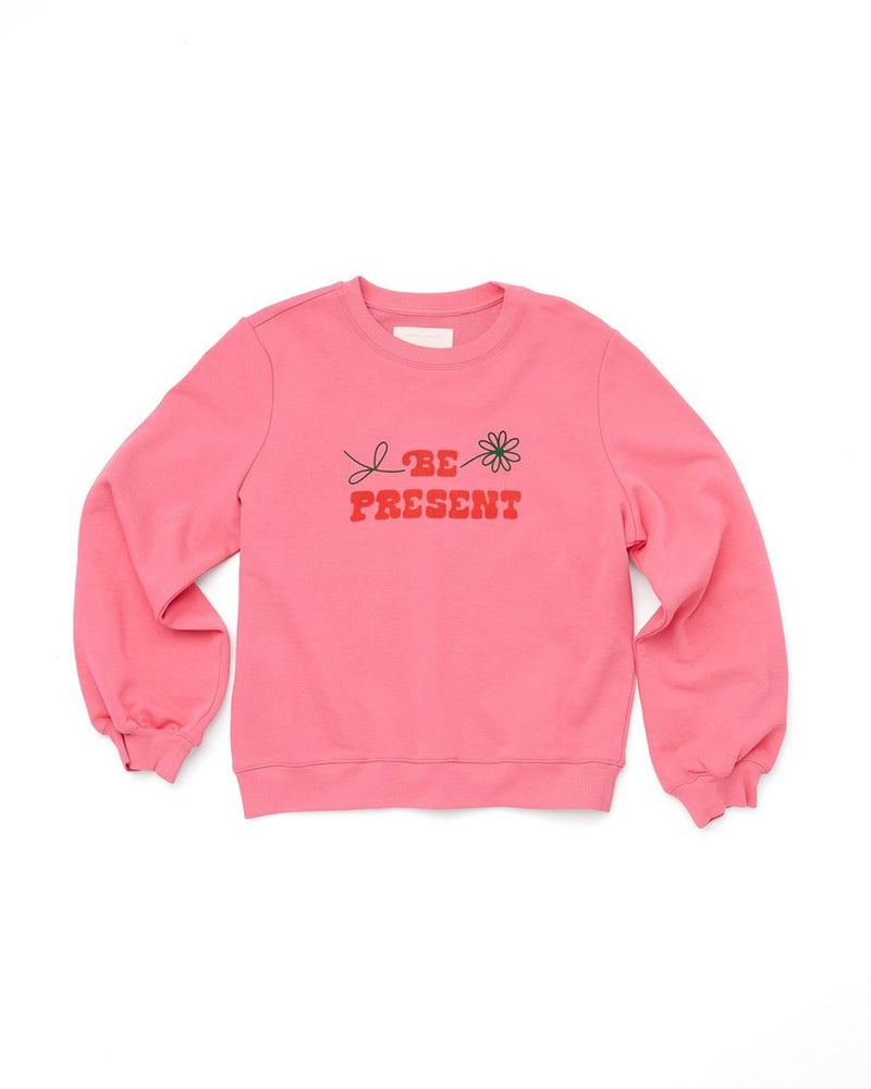 
                      
                        Balloon Sleeve Sweatshirt - Be Present
                      
                    