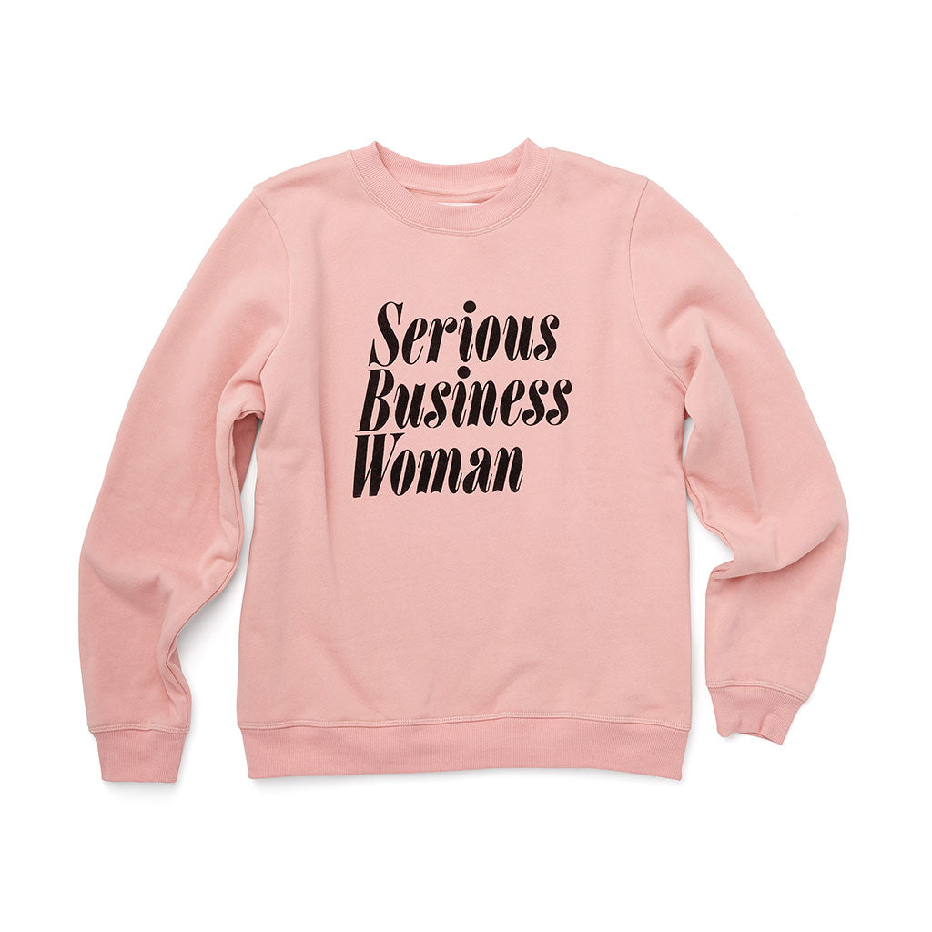 Sweatshirt - Serious Business Woman (Cameo Pink)