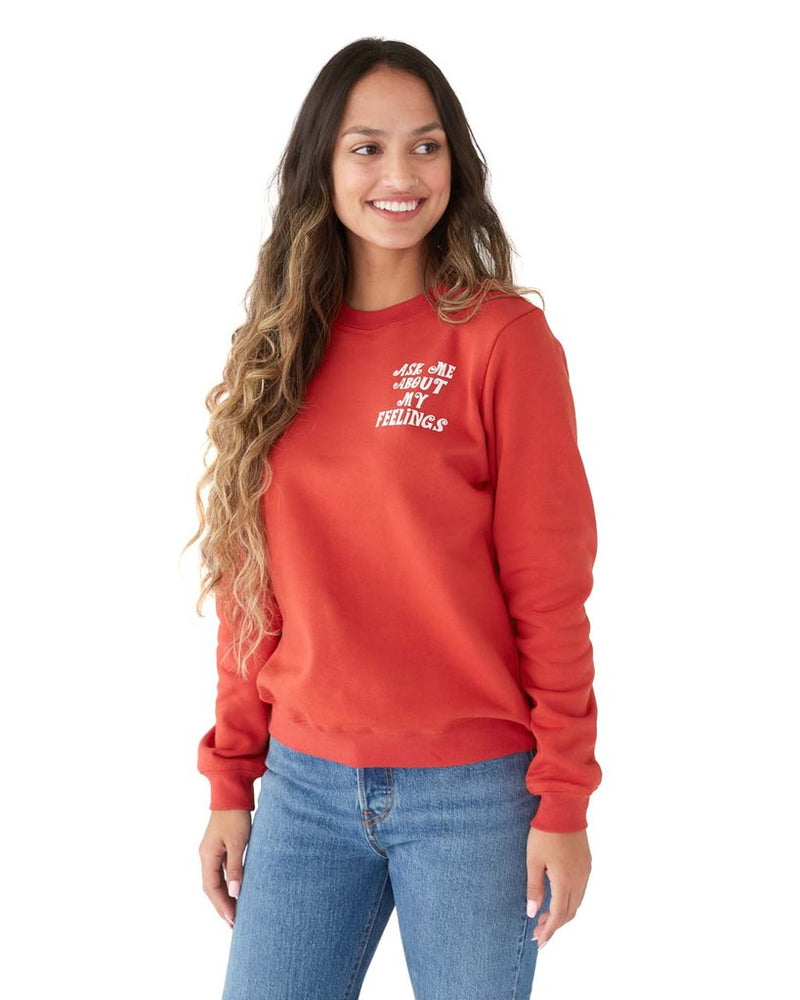 
                      
                        Sweatshirt - Ask Me About My Feelings (Nutmeg)
                      
                    