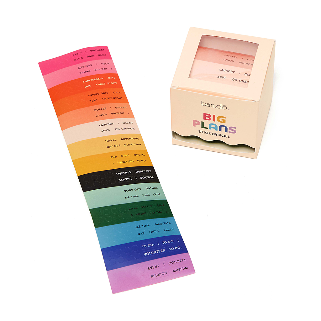 Big Plans Sticker Roll - Rainbow