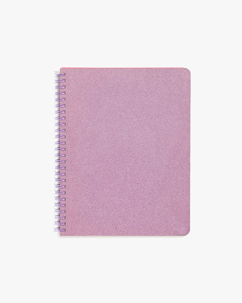 Rough Draft Mini Notebook - Lilac Glitter