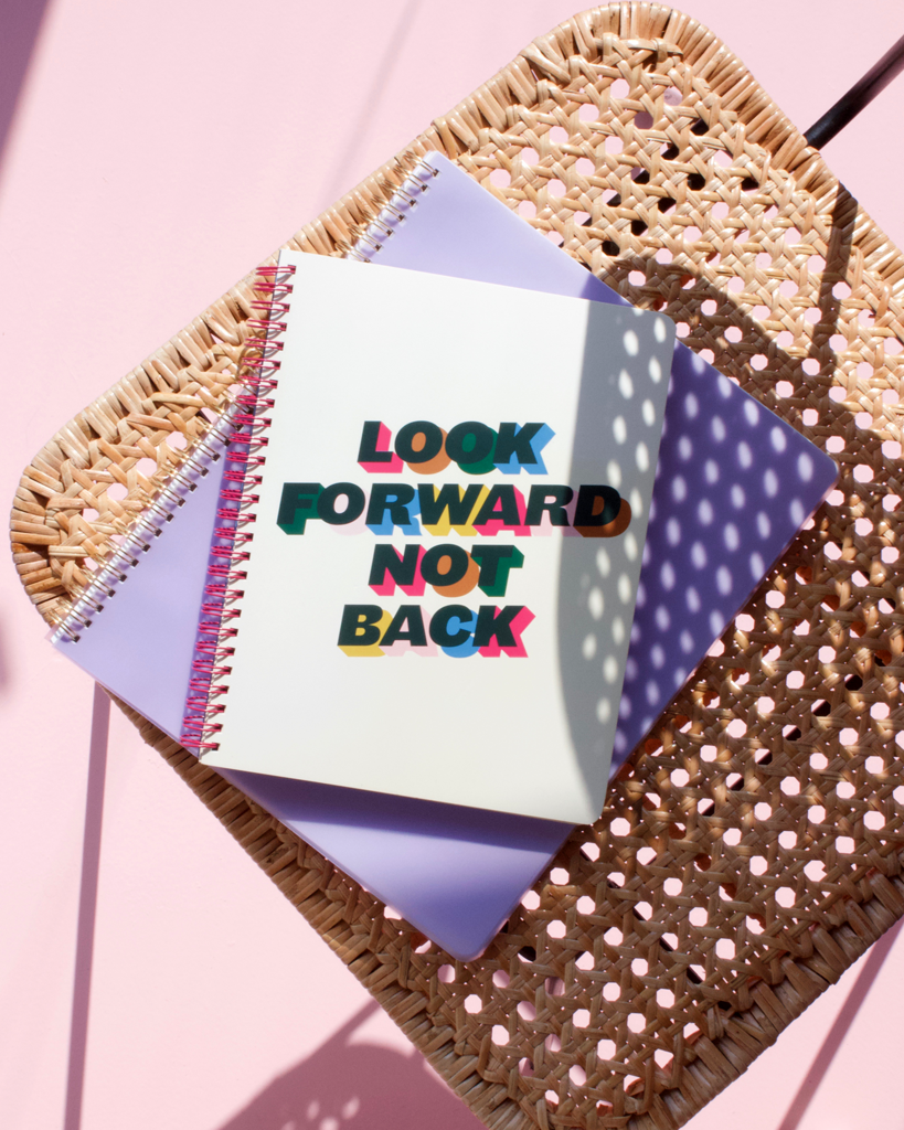 Rough Draft Mini Notebook - Look Forward Not Back