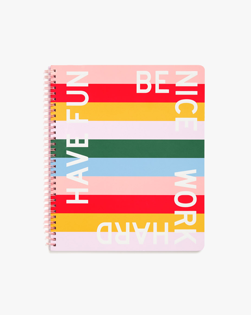 Rough Draft Large Notebook - Have Fun Be Nice