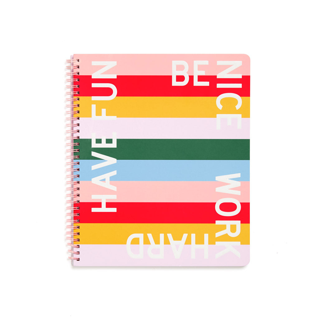 Rough Draft Large Notebook - Have Fun Be Nice