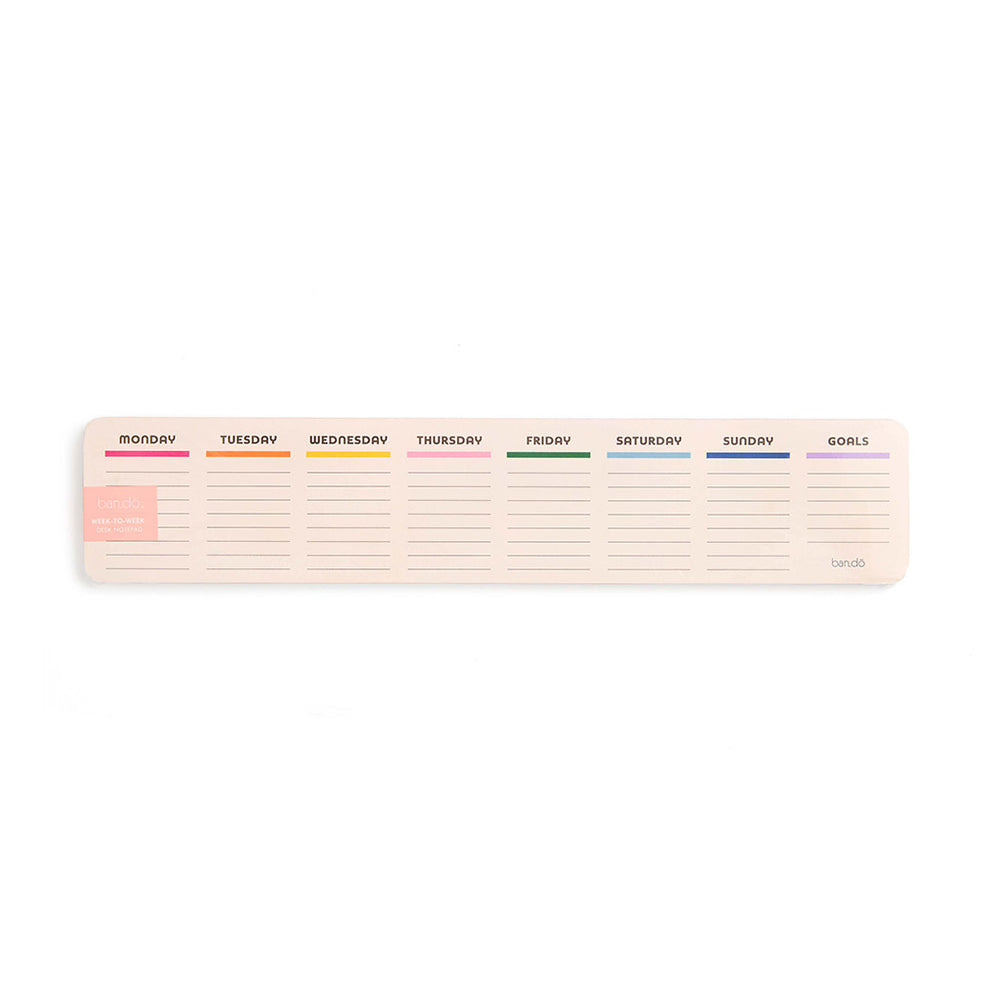 
                      
                        Week-to-Week Desk Notepad - Rainbow
                      
                    