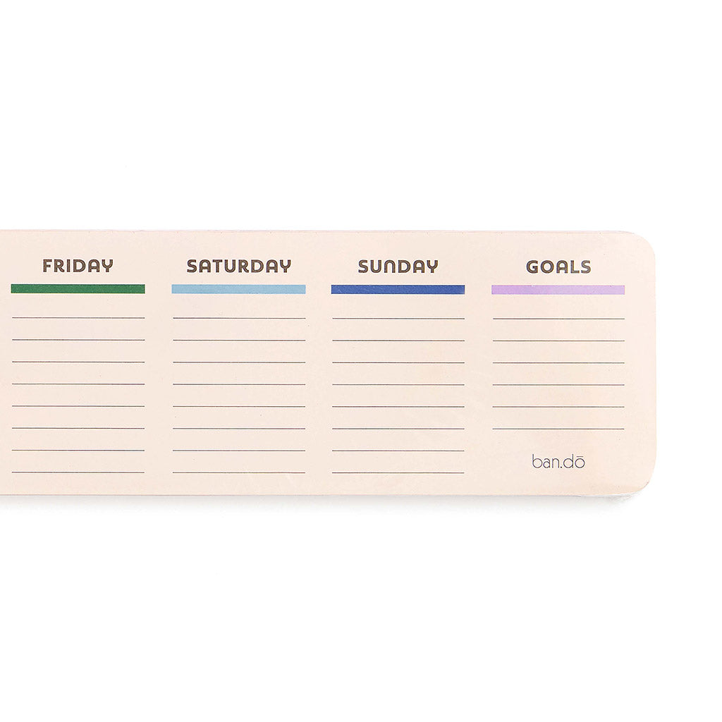 Week-to-Week Desk Notepad - Rainbow