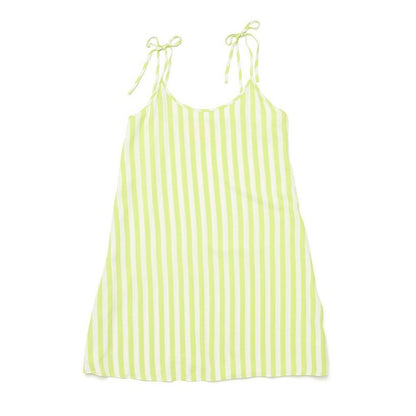 Breezy Dress - Lime Green Stripes