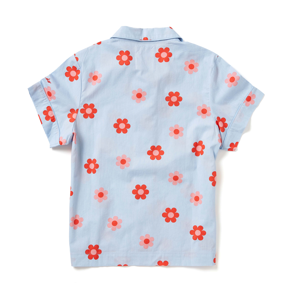 Leisure Club - Retro Daisy Short Sleeve Sleep Top