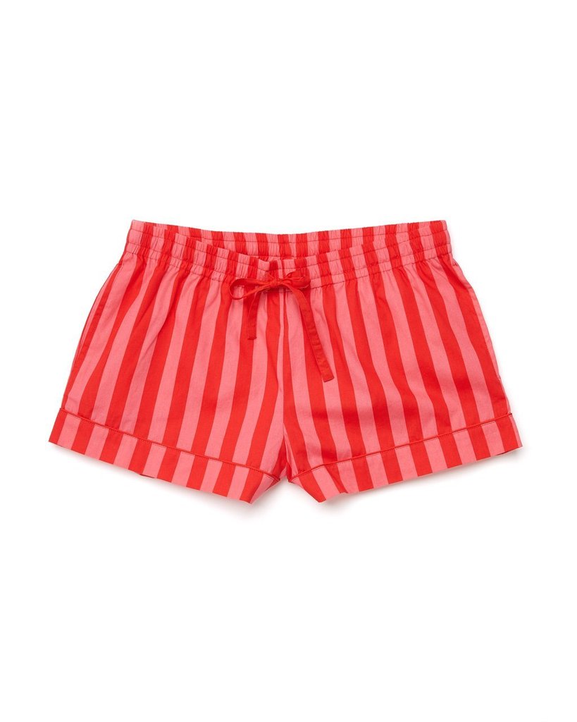 Leisure Shorts - Hot Pink/Red Stripe