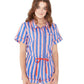 Leisure Club - Indigo & Sleepy Pink Sleep Short