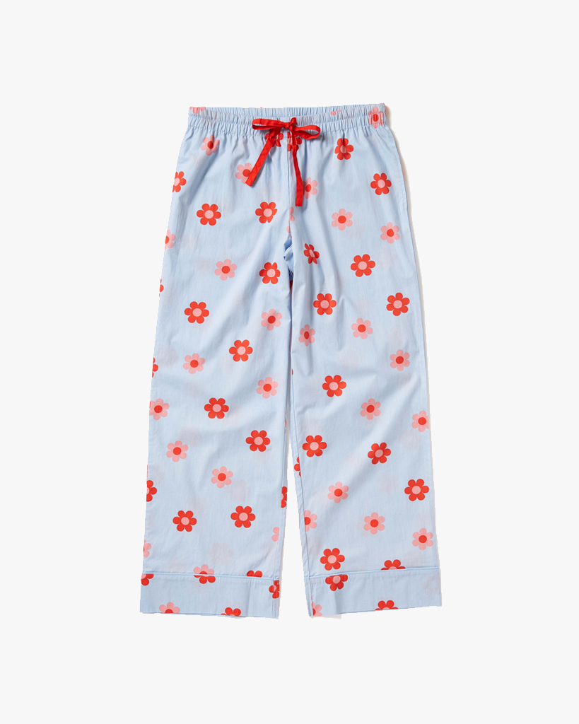 Leisure Club - Retro Daisy Pink Sleep Pant