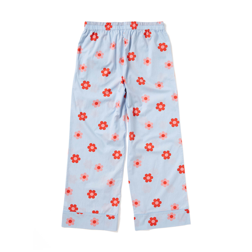 Leisure Club - Retro Daisy Pink Sleep Pant