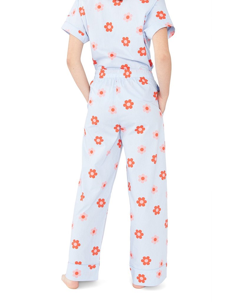 Leisure Club - Retro Daisy Pink Sleep Pant