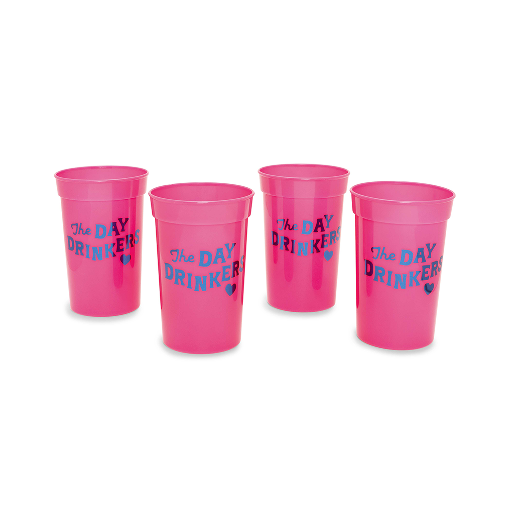 Party On Plastic Cup Set - Day Drinkers