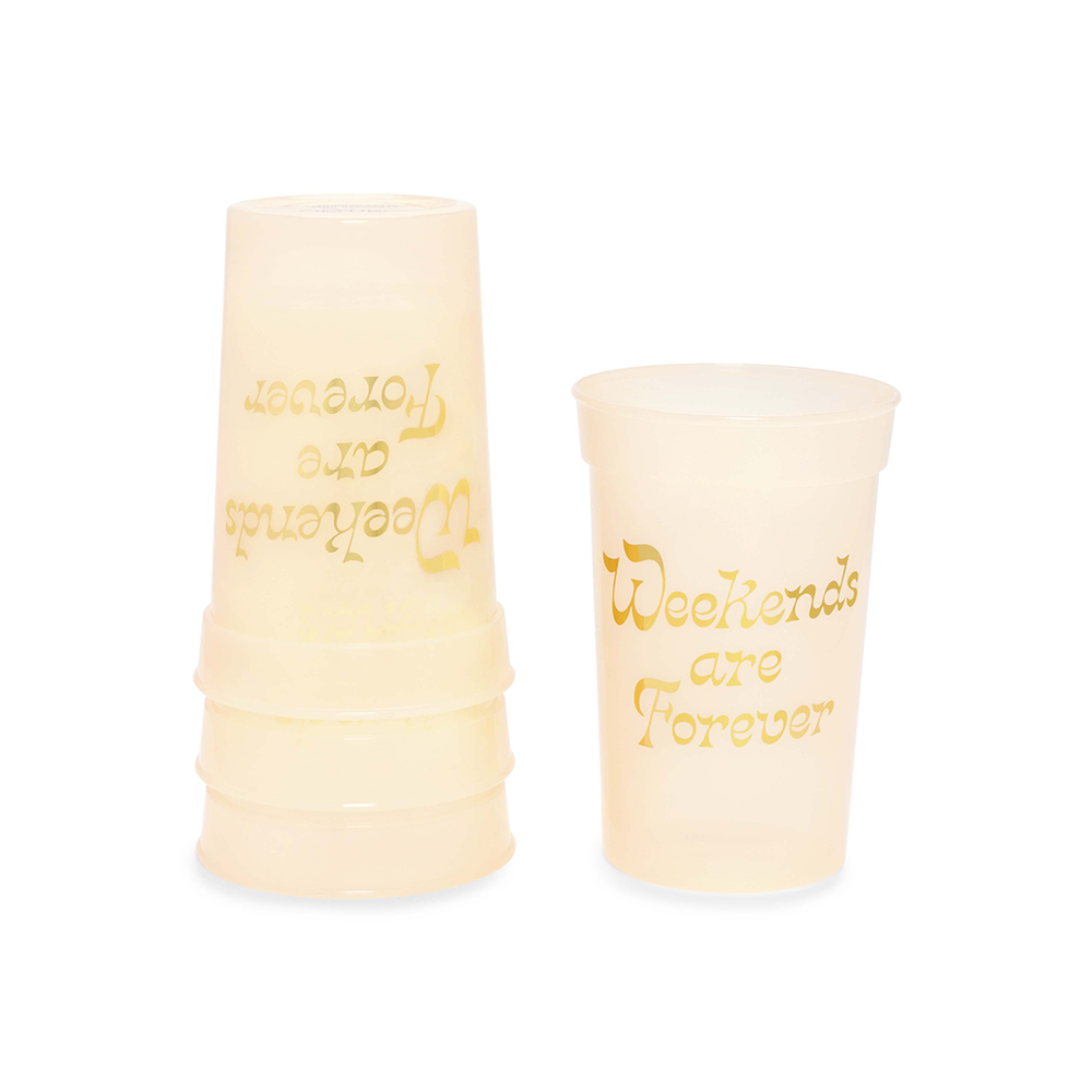 
                      
                        Party On Plastic Cup Set - Weekends Are Forever
                      
                    