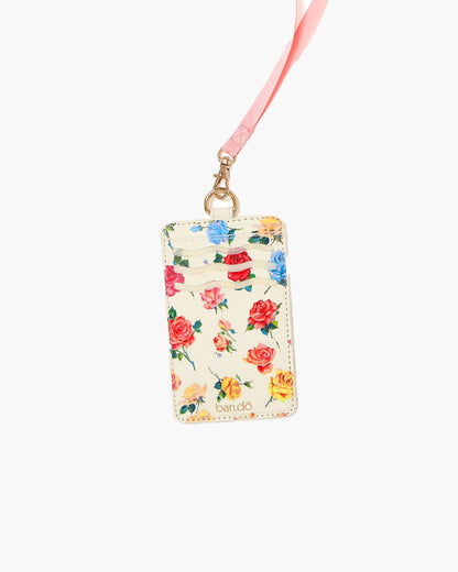 Keep It Close Card Case with Lanyard - Coming Up Roses