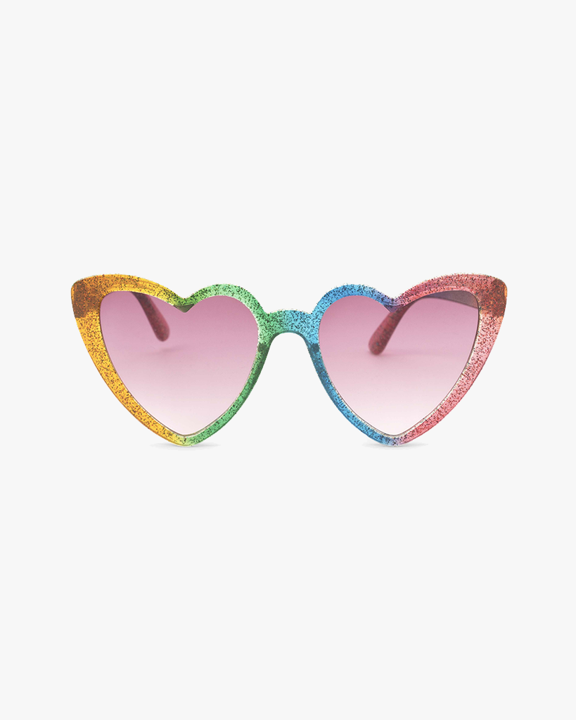Heart Sunglasses - Rainbow
