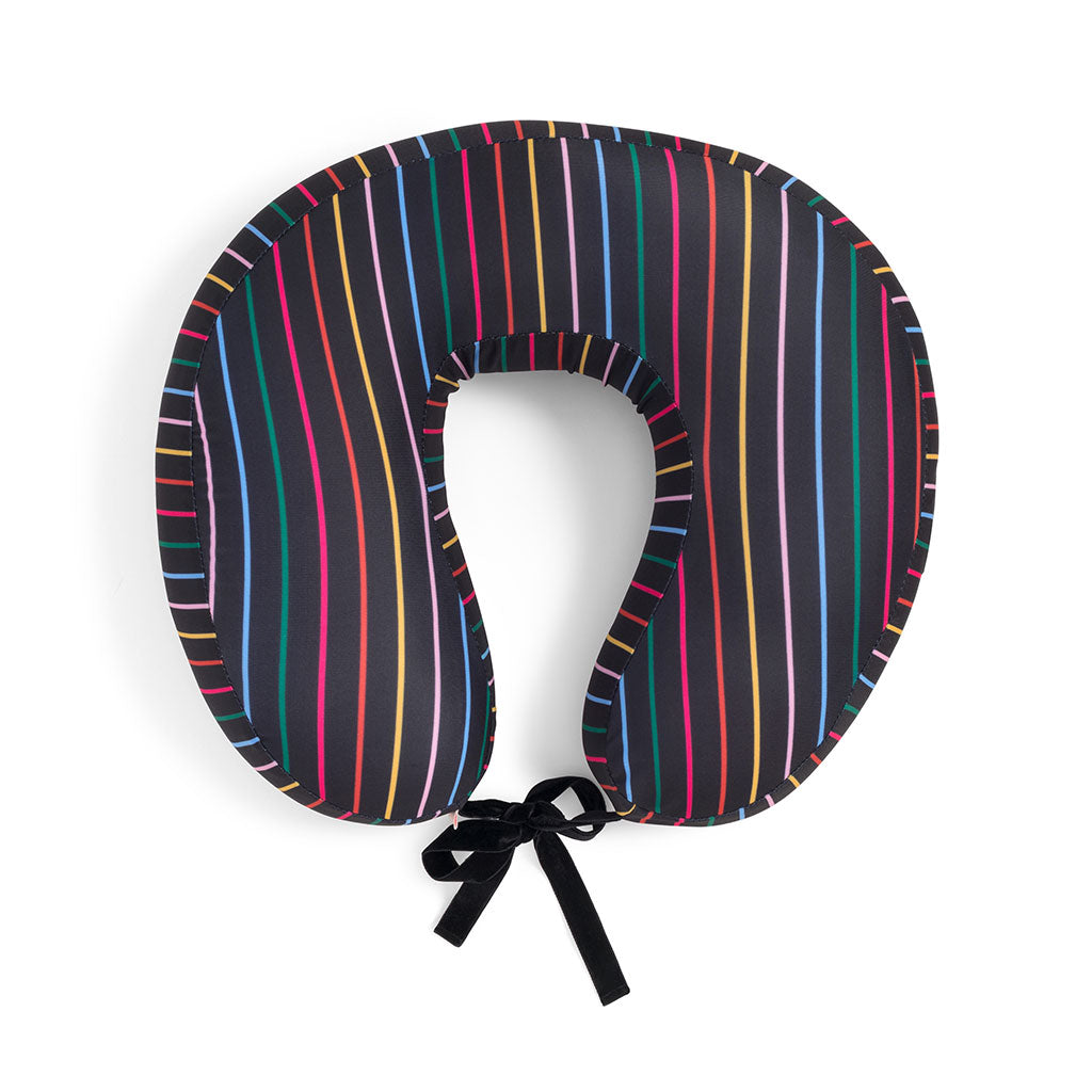 The Getaway Travel Pillow - Disco Stripe