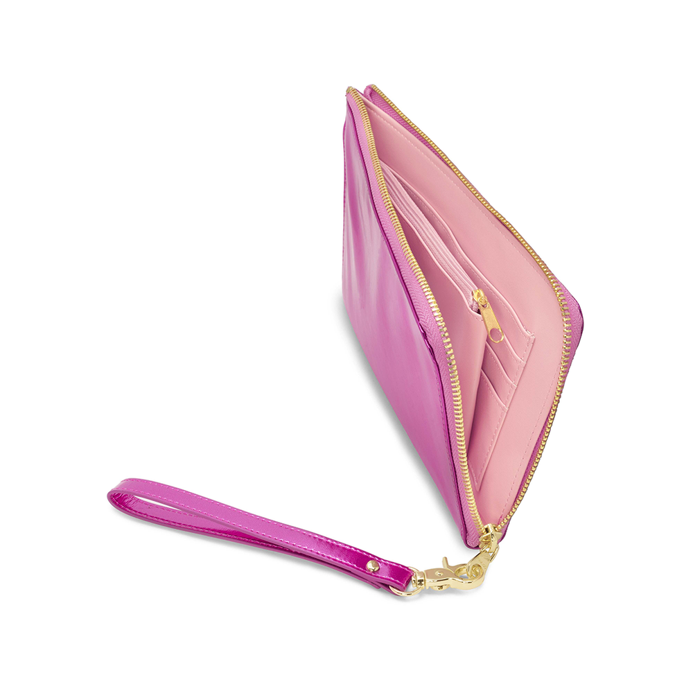 
                      
                        The Getaway Travel Clutch - Metallic Pink
                      
                    