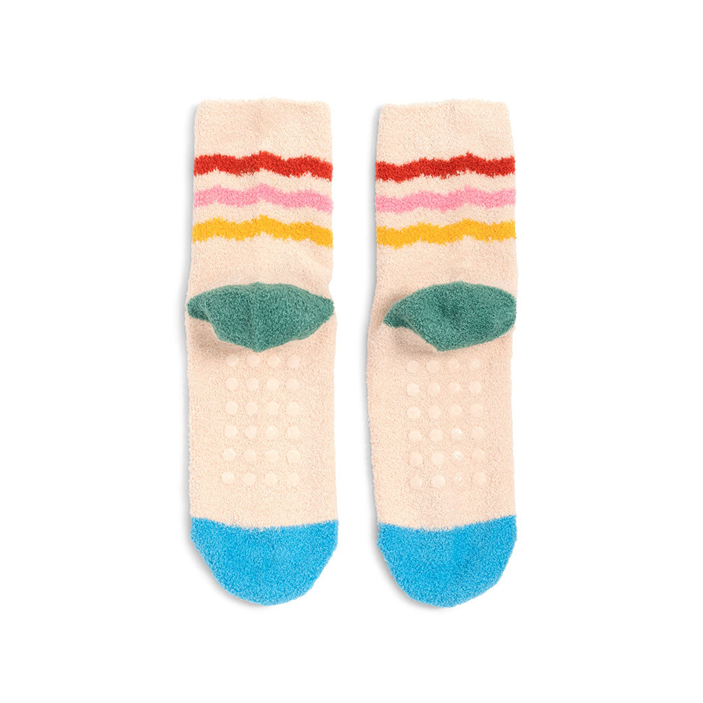 Cozy Grip Socks - Rainbow