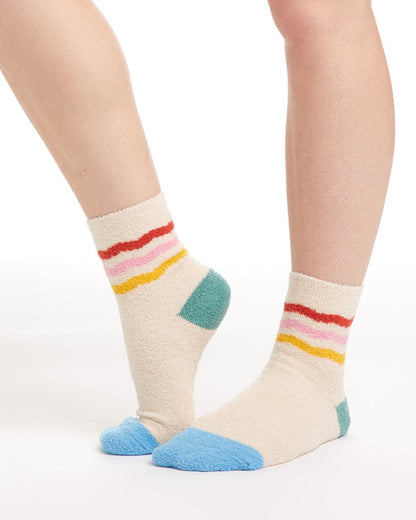 Cozy Grip Socks - Rainbow