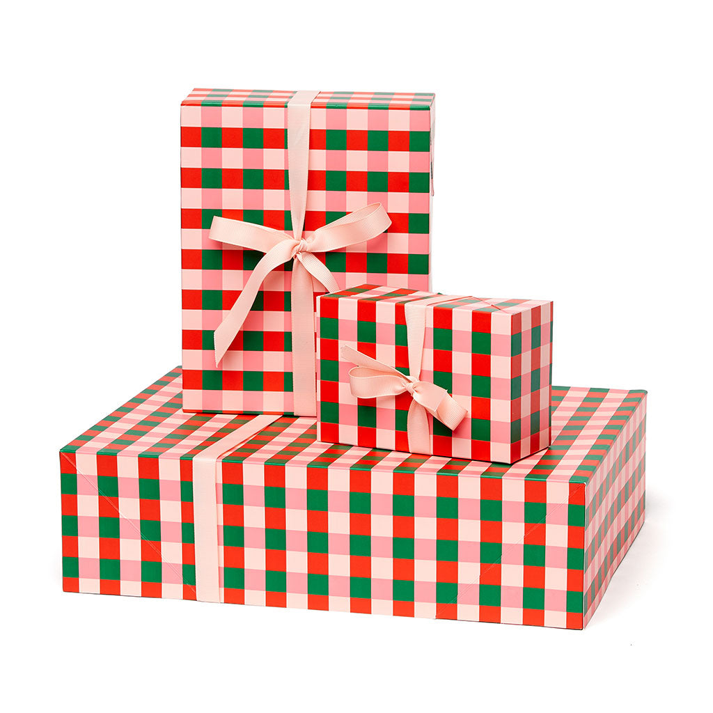 Wrap it Up Gift Wrap Set - Buffalo Plaid