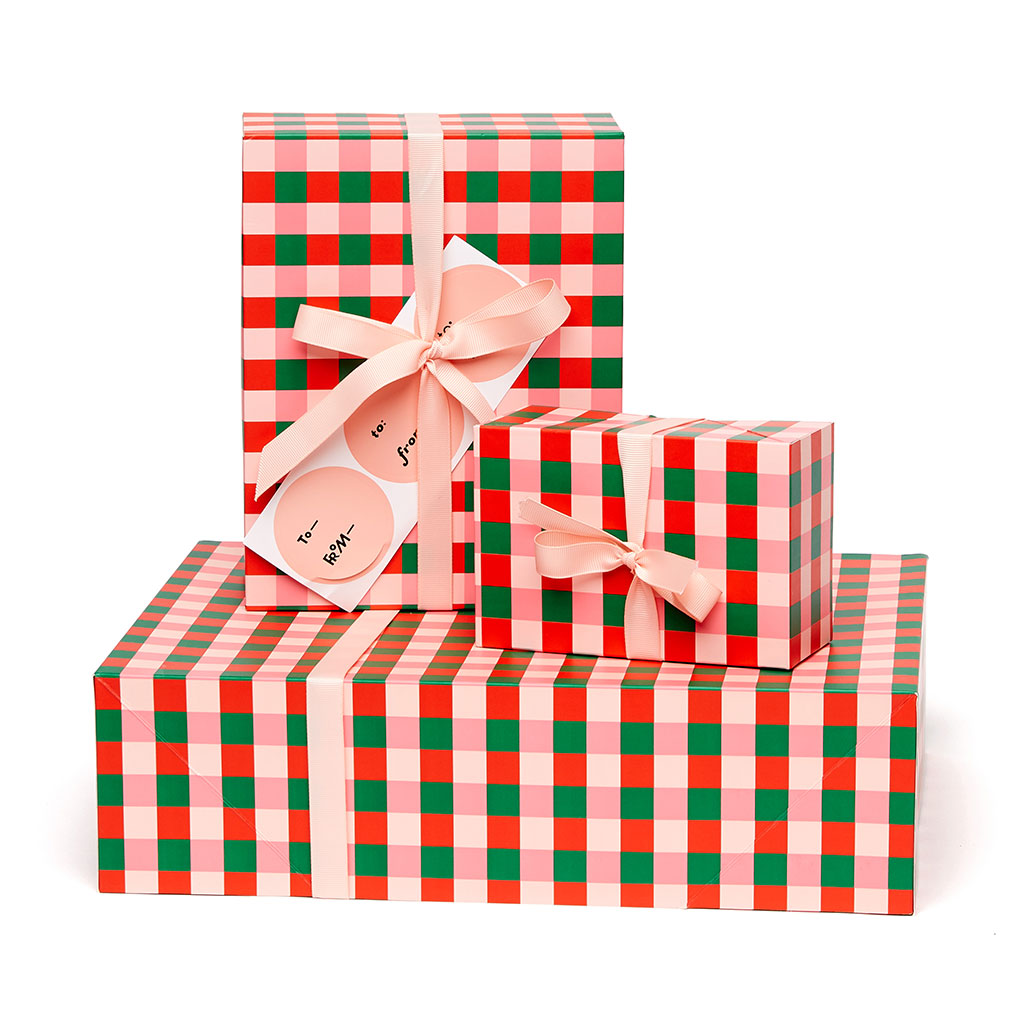 Wrap it Up Gift Wrap Set - Buffalo Plaid