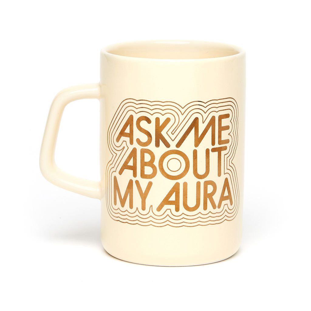 Hot Stuff Big Ceramic Mug - Ask Me About My Aura