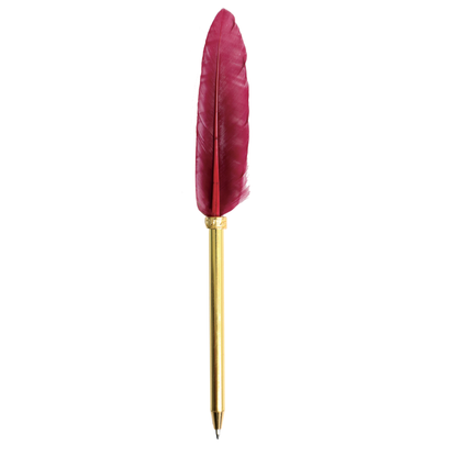Feather Pen - Deep Pink