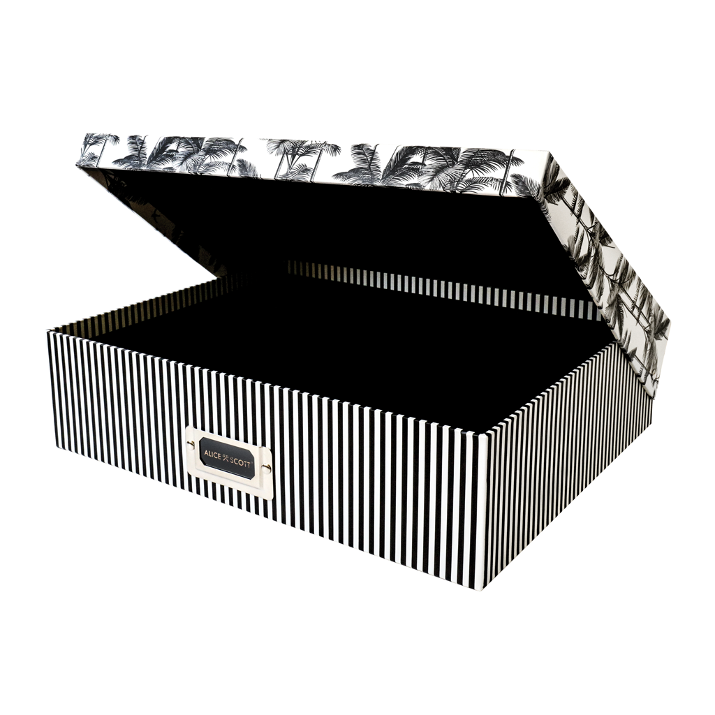 Storage Box - Tropical Monochrome