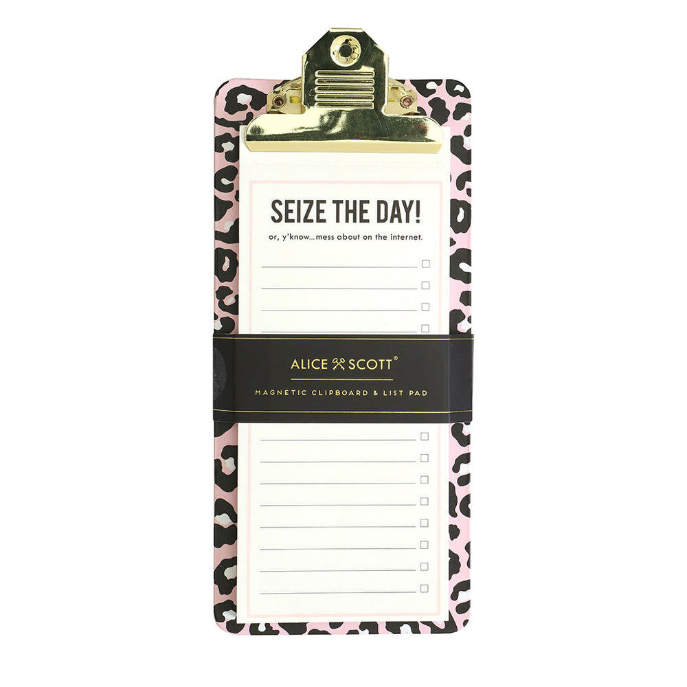 
                      
                        Magnetic List Pad & Clipboard - Pink Leopard
                      
                    