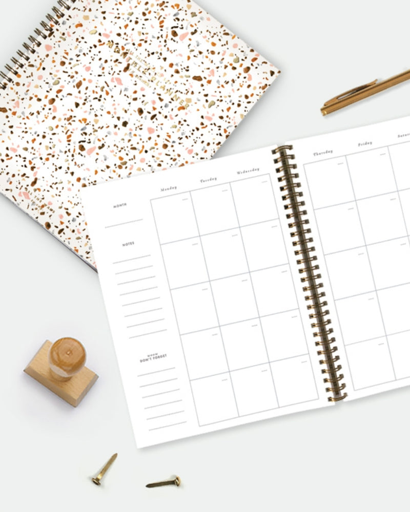 
                      
                        Undated Monthly Planner - Terazzo
                      
                    