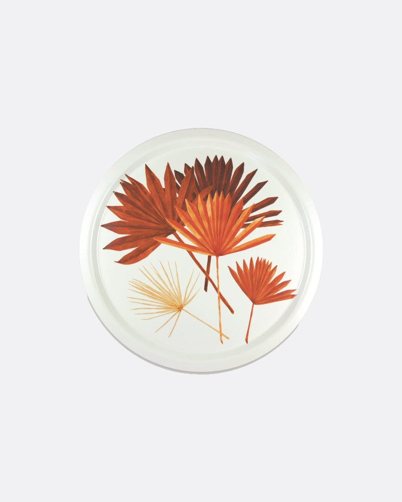 Wooden Tray - Round Dry Palm Leaves [PRE ORDER]