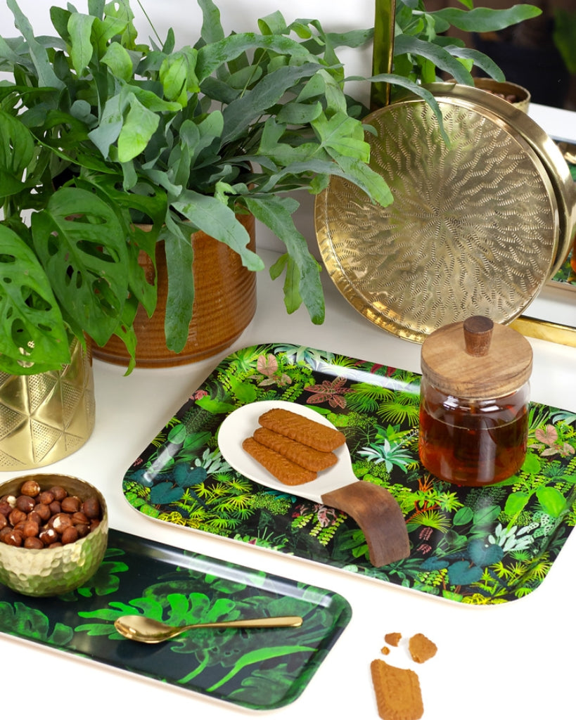 Wooden Tray - Small Monstera [PRE ORDER]