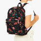 Backpack - Black Flowers