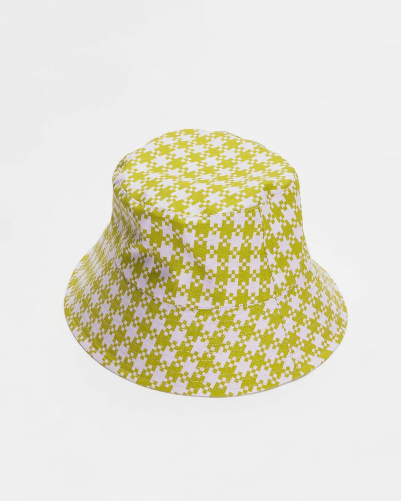 
                      
                        Bucket Hat - Pink Pistachio Pixel Gingham
                      
                    