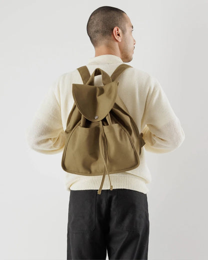 Drawstring Backpack - Dark Khaki