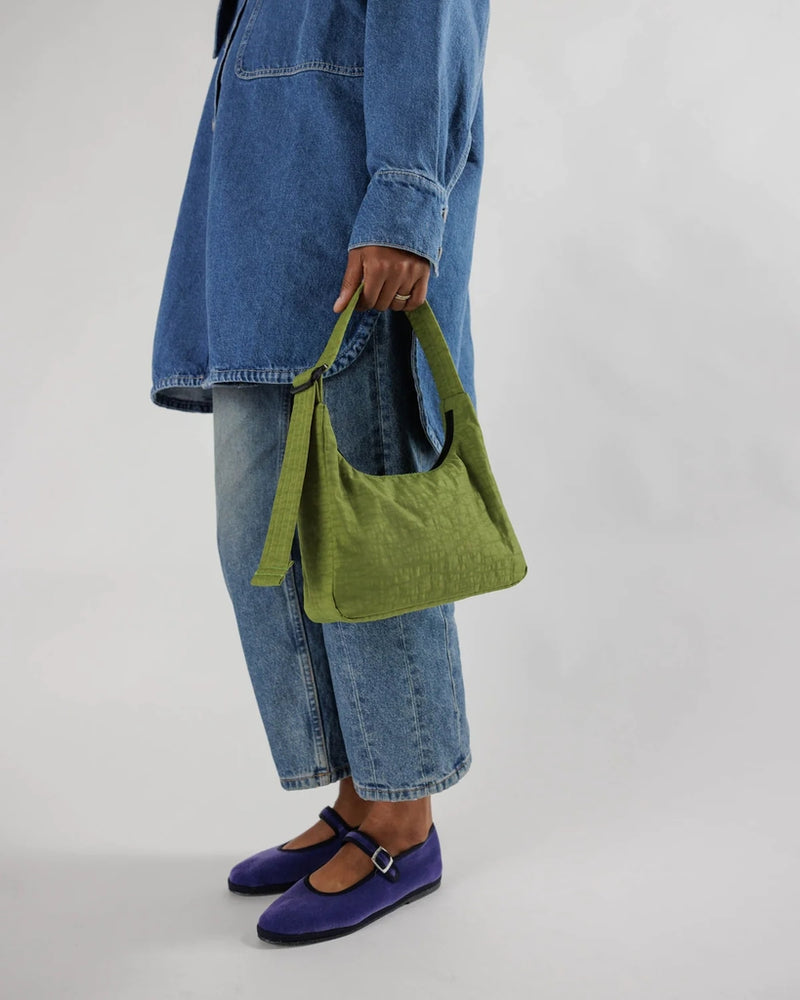 
                      
                        Mini Nylon Shoulder Bag - Avocado
                      
                    