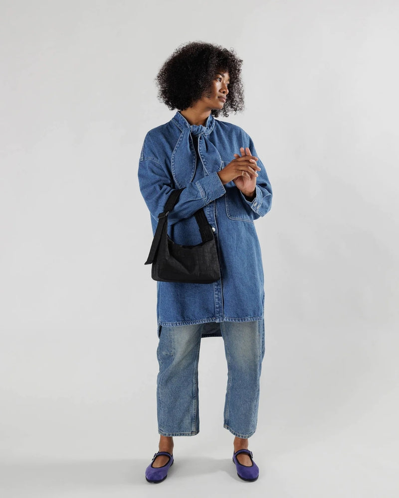 
                      
                        Mini Nylon Shoulder Bag - Black
                      
                    